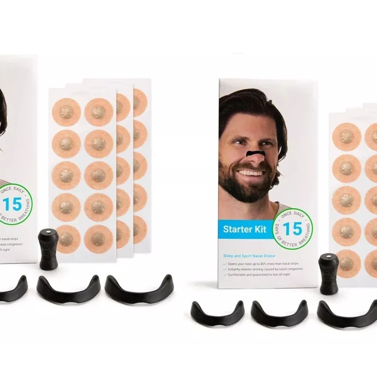 MILOPTS - Kit De Dilatador Respiración Nasal Antirronquidos 30pcs