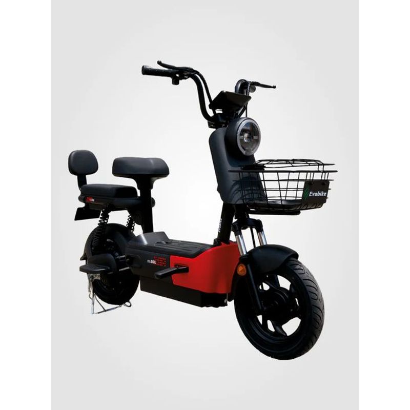 EVOBIKE - Bicicleta Eléctrica SOL PRO 48kmh color NEGRO-ROJO 350W