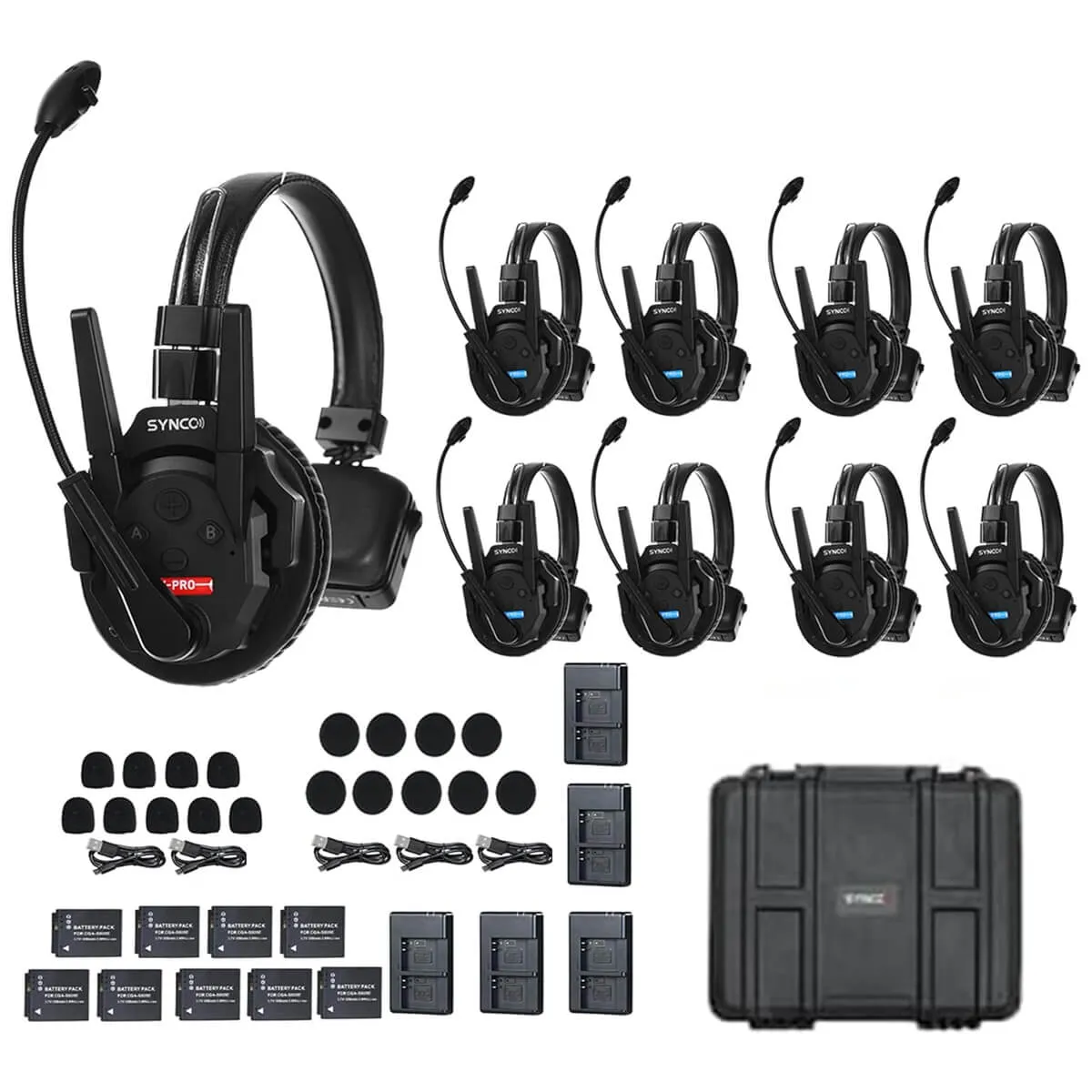 GENERICO - Synco Xtalk XPro9 Sistema de intercomunicación inalámbrico monoaural 24 GHz