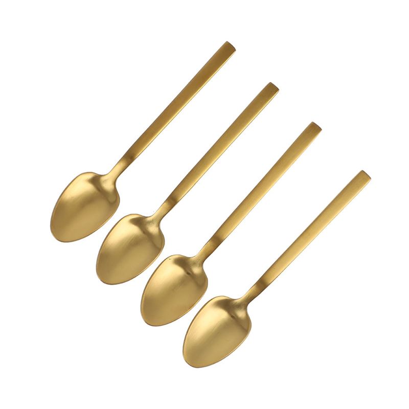 AMBIENTE GOURMET - Cucharas cafe dorado mate set x 4 Ambiente Gourmet