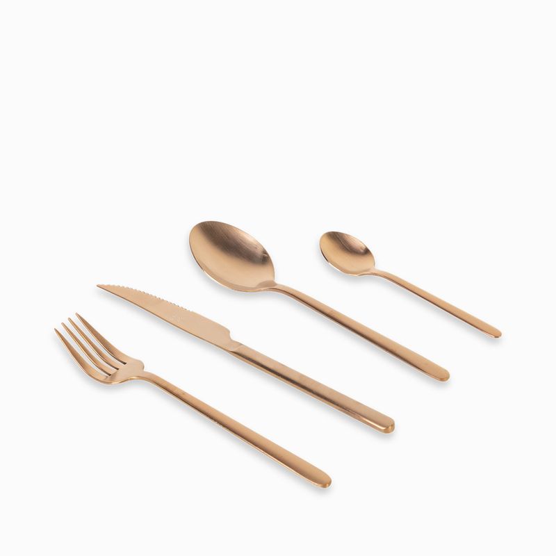 AMBIENTE GOURMET - Set de cubiertos alton copper 16 pcs Ambiente Gourmet