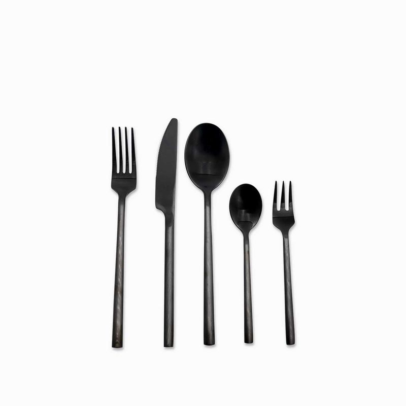AMBIENTE GOURMET - Cubiertos austin negro mate setx20 Ambiente Gourmet