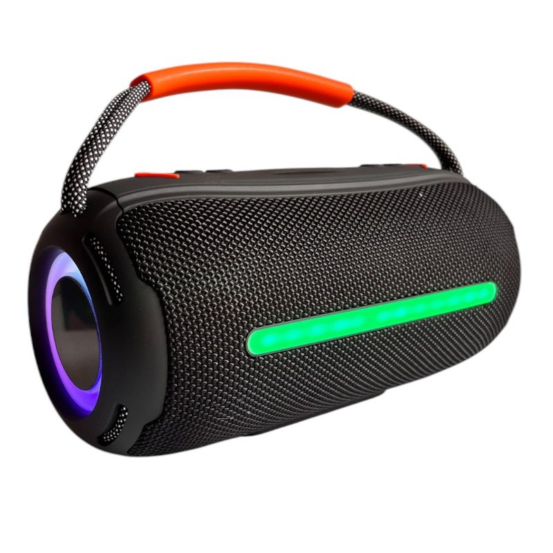 GENERICO - Parlante bluetooth Boombox 360 Réplica 1.1 40W  LED y Correa Negro