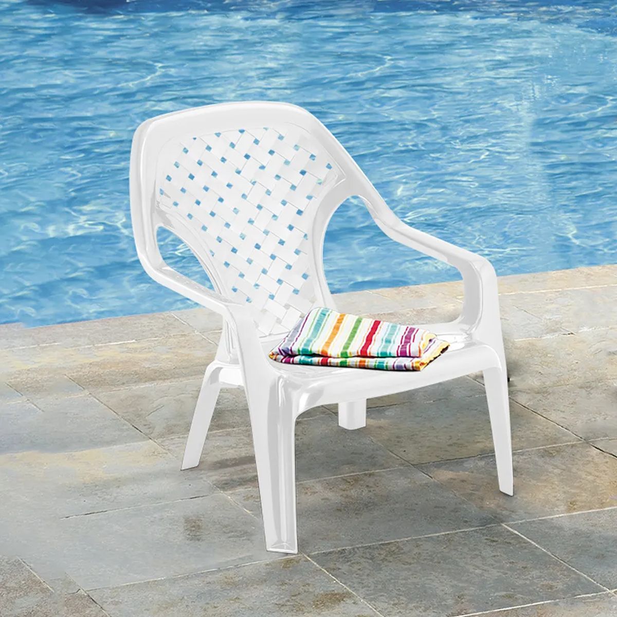 RIMAX - Silla Playera Rimax 3370 -Blanco