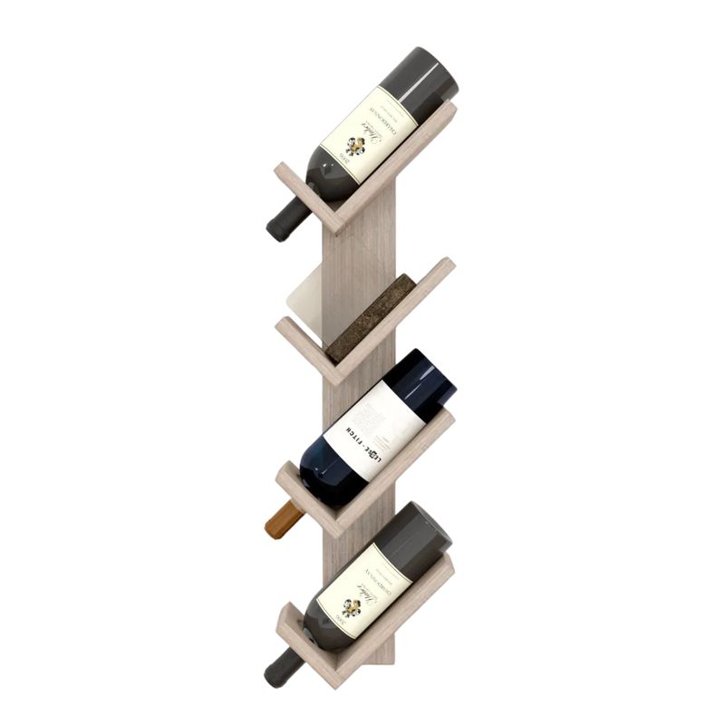 GENERICO - Repisa Vineras Flotante Decoración Minimalista Vinos Color Capuccino