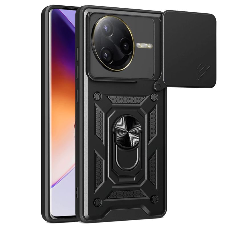 GENERICO - Funda Estuche Case Slider Compatible Con Xiaomi Poco F7 Pro Negro