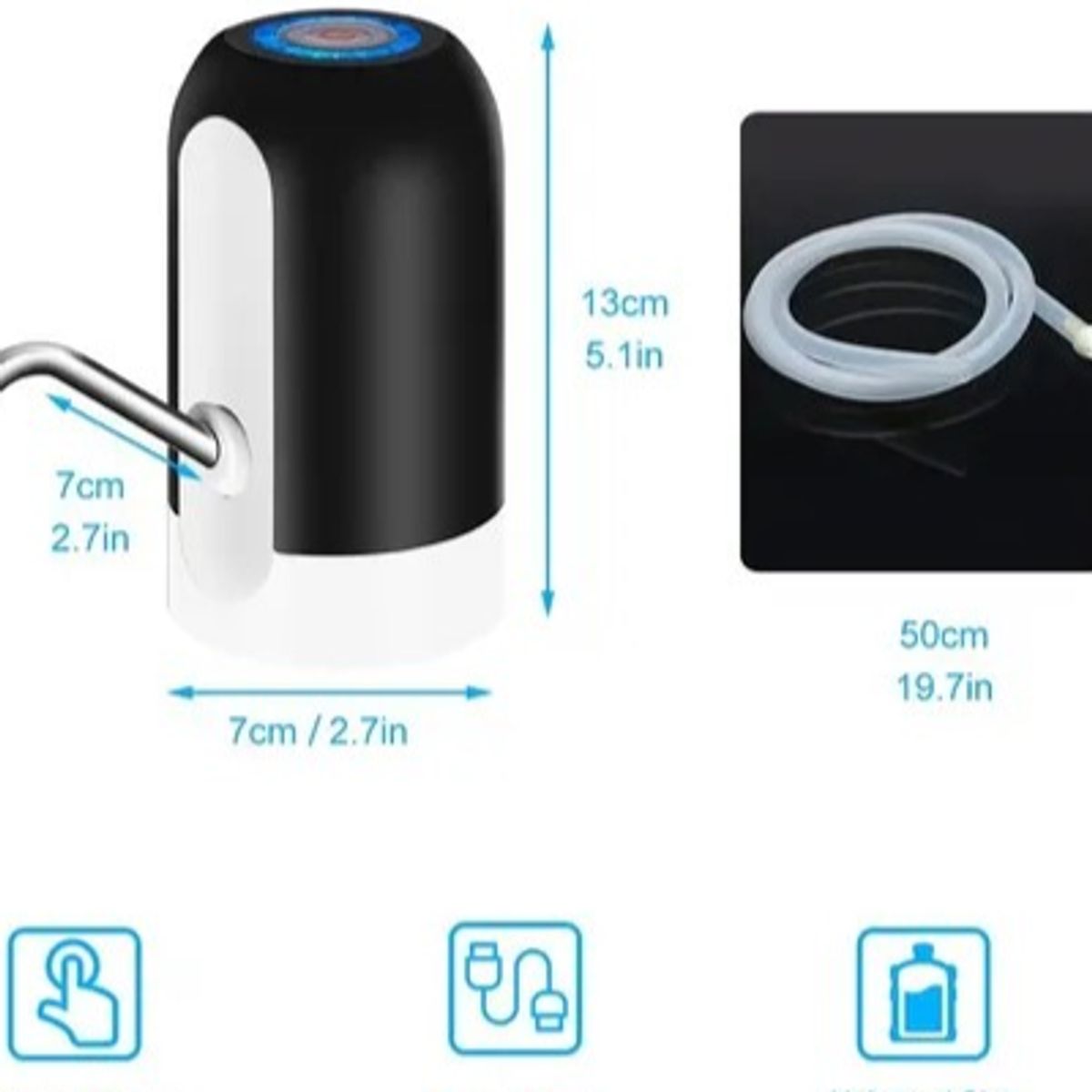 GENERICO - Dispensador Agua Botellon Bomba Botella Garrafon Manual Univ