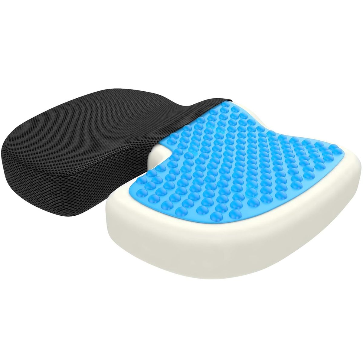 ONE PIXEL - Cojin Viscoelastico Gel Memory Foam Para Asiento Forro