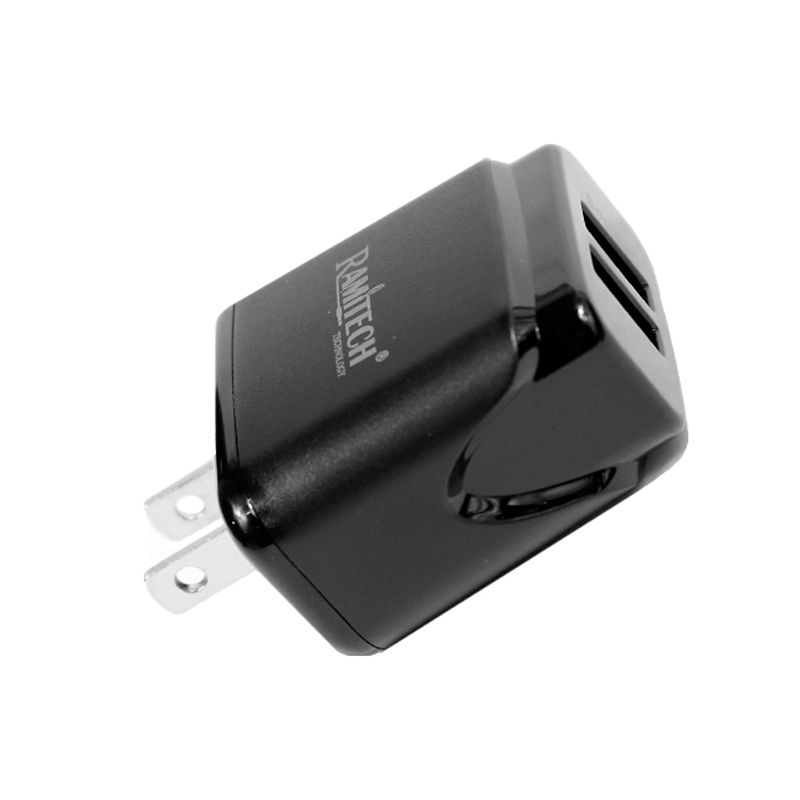 RAMITECH - Cargador Con Cable 2 Usb 24 A Type-C Ramitech