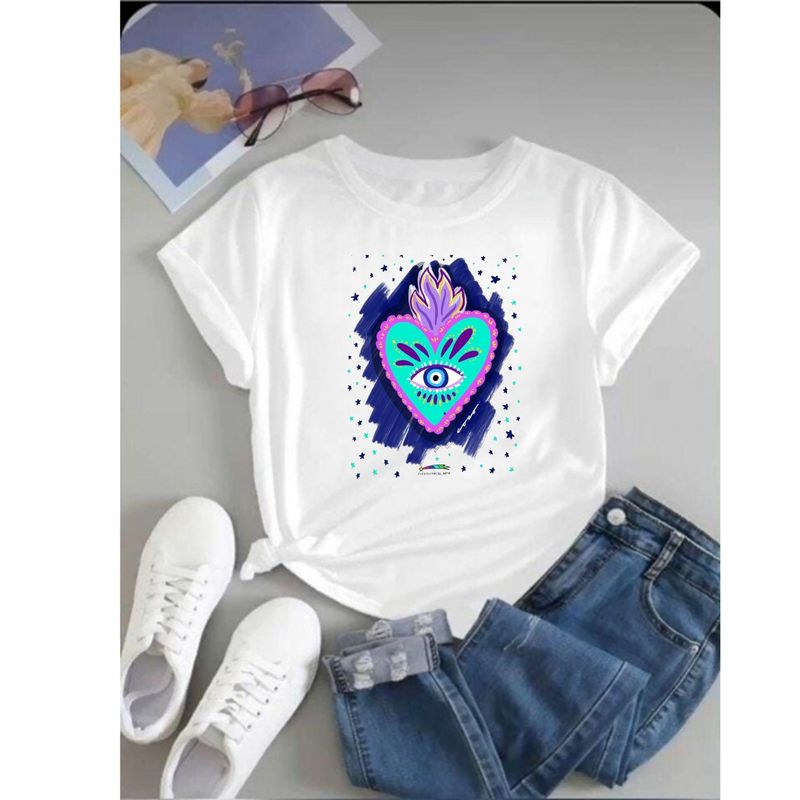 ISMI - Camiseta Mujer Cuello Redondo Ismi