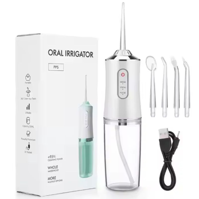 GENERICO - Limpiador De Dientes Eléctrico Irrigador Bucal Portátil Recargable