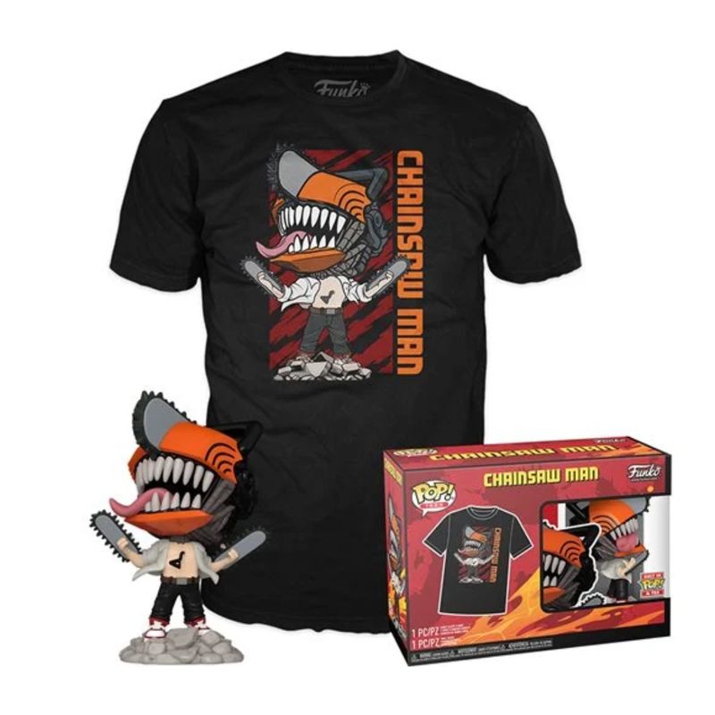 FUNKO - Combro Camiseta + Funko Chainsaw Man 1804 Talla M