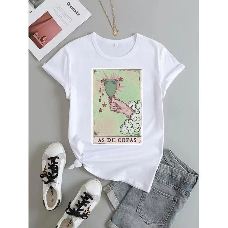 ISMI - Camiseta Feminista Cuello Redondo Manga Corta Ismi