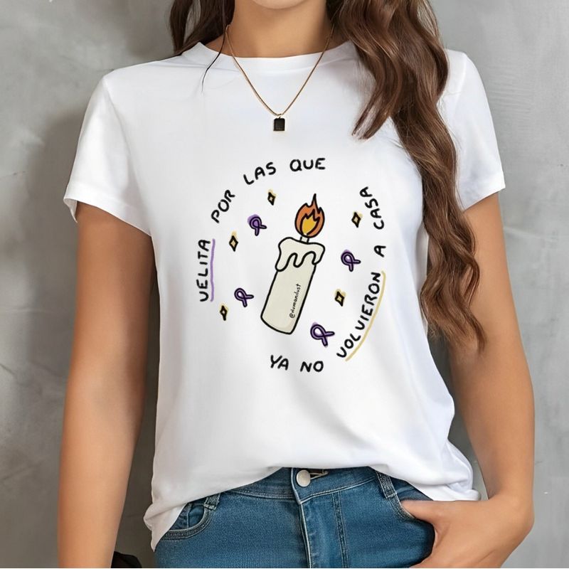 ISMI - Camiseta Feminista Cuello Redondo Manga Corta Ismi