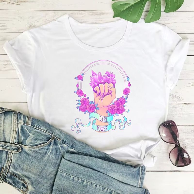 ISMI - Camiseta Feminista Cuello Redondo Manga Corta Ismi