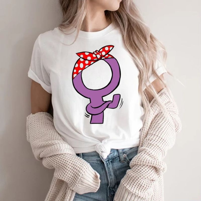 ISMI - Camiseta Feminista Cuello Redondo Manga Corta Ismi