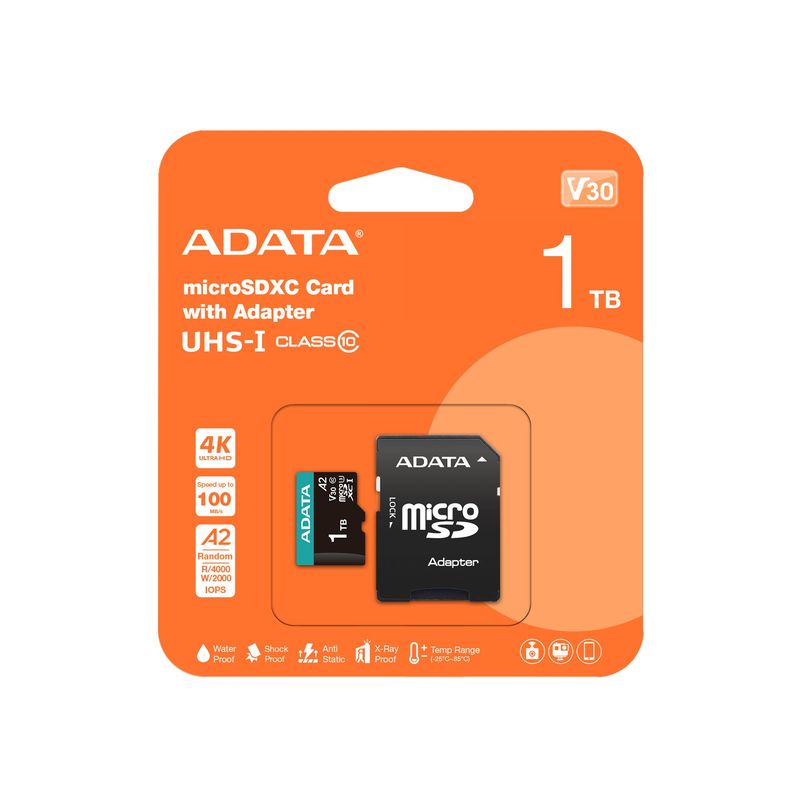 ADATA - Memoria Mico SD Adata 1TB A2 C10V30 4K