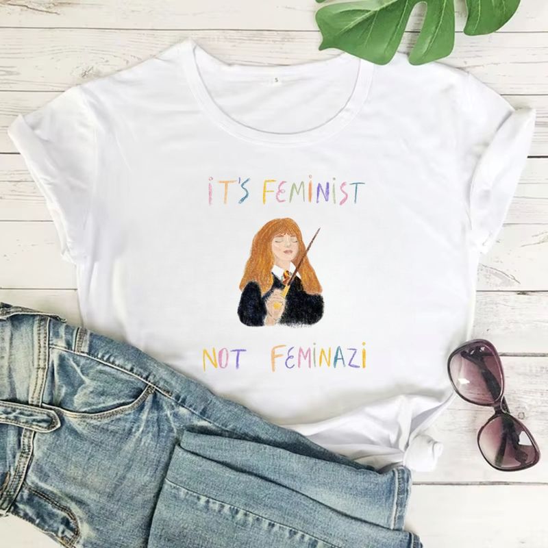 ISMI - Camiseta Feminista Cuello Redondo Manga Corta Ismi