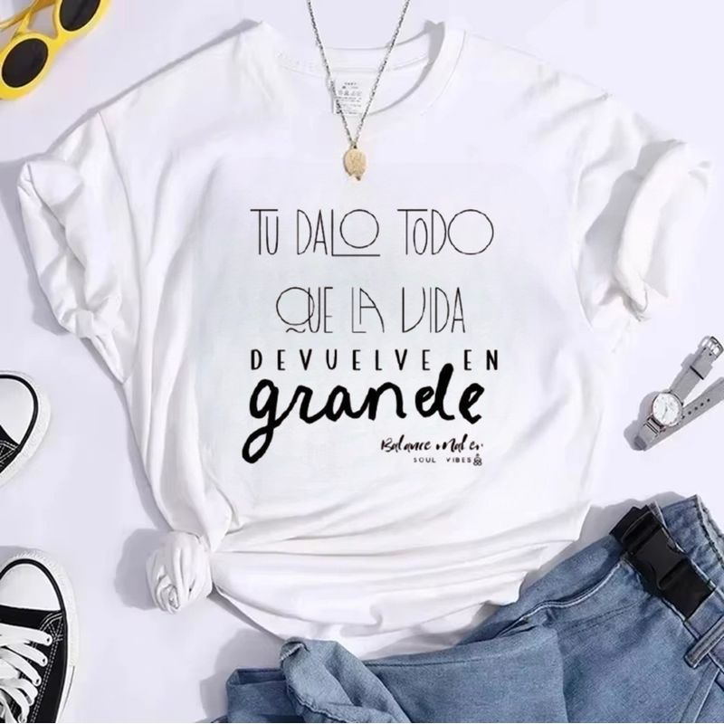 ISMI - Camiseta Feminista Cuello Redondo Manga Corta Ismi