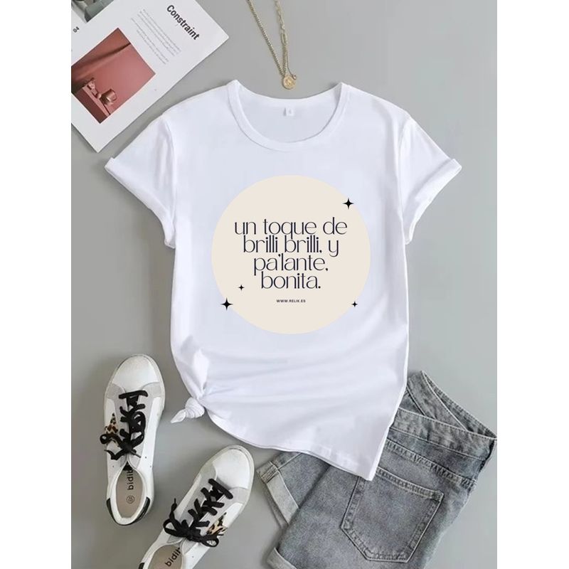 ISMI - Camiseta Feminista Cuello Redondo Manga Corta Ismi