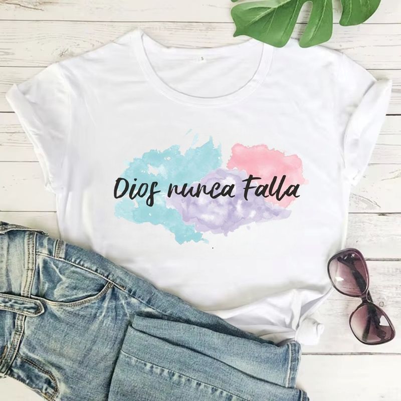 ISMI - Camiseta Cristiana Mujer Manga Corta Poli Algodón Ismi
