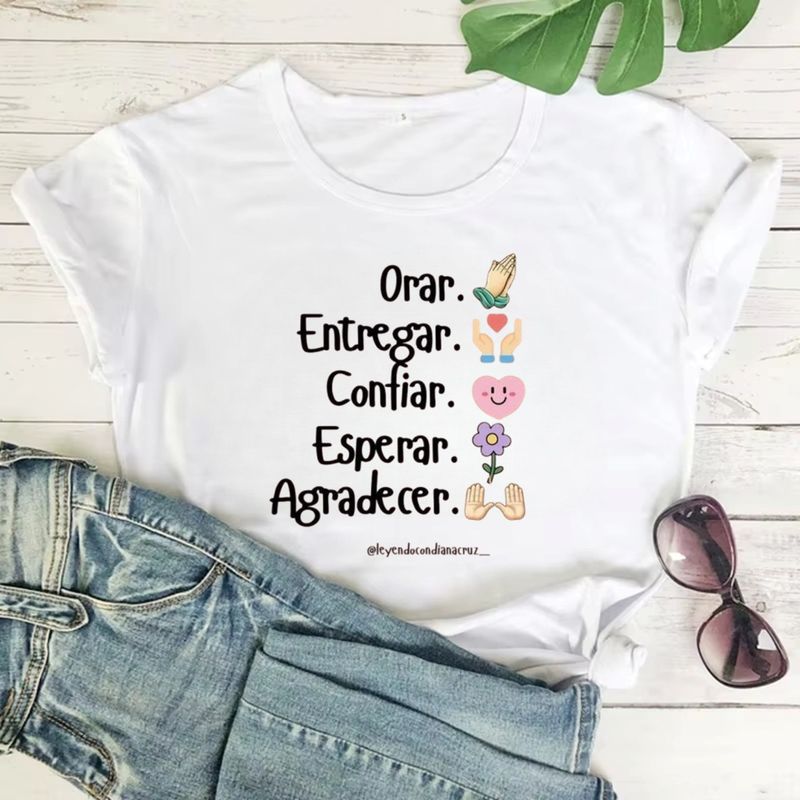 ISMI - Camiseta Cristiana Mujer Manga Corta Poli Algodón Ismi