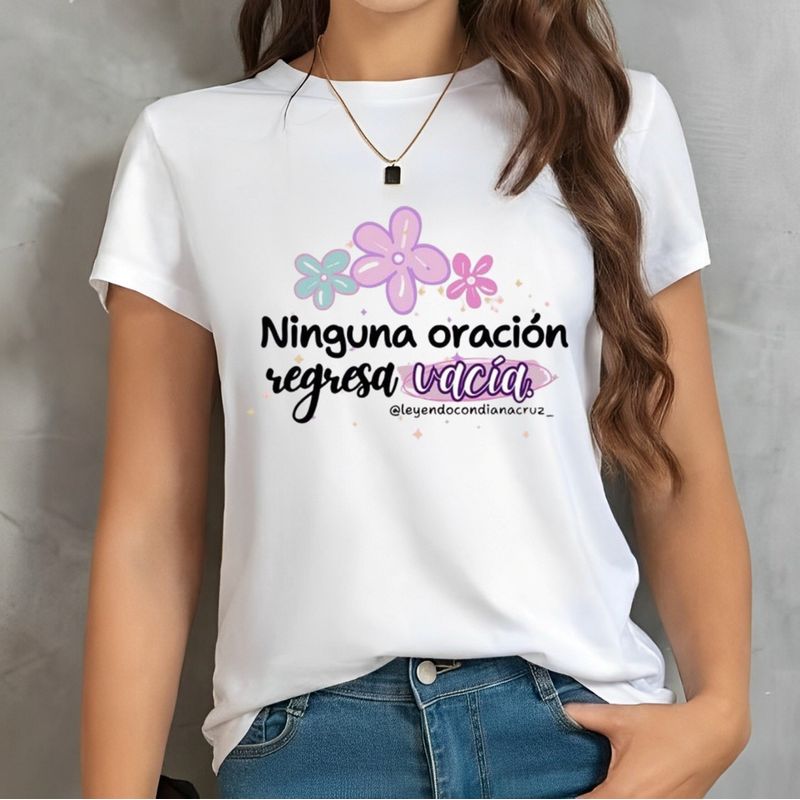 ISMI - Camiseta Cristiana Mujer Manga Corta Poli Algodón Ismi