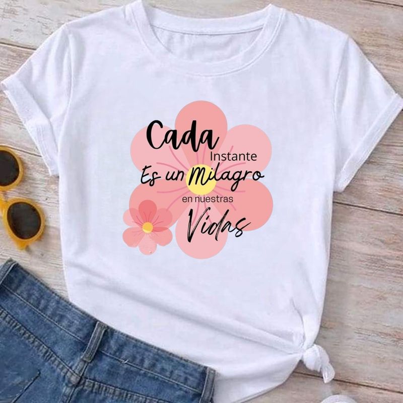 ISMI - Camiseta Cristiana Mujer Manga Corta Poli Algodón Ismi