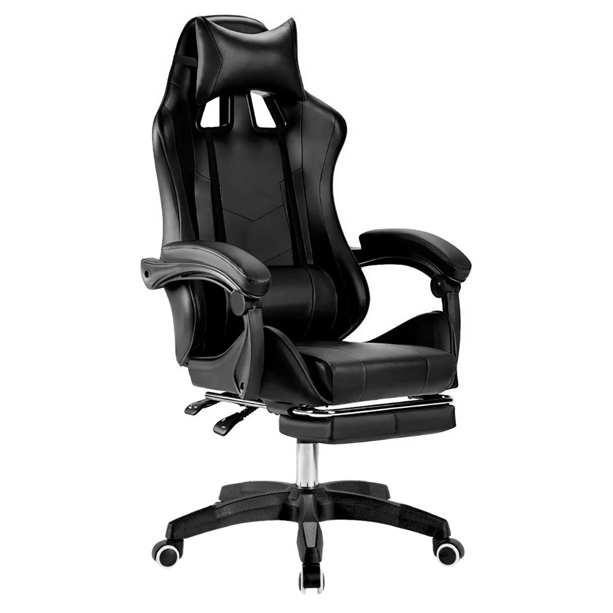 DEALIO - Silla Gamer Escritorio Oficina Ergonomica Reclinable Pc 145° Negro