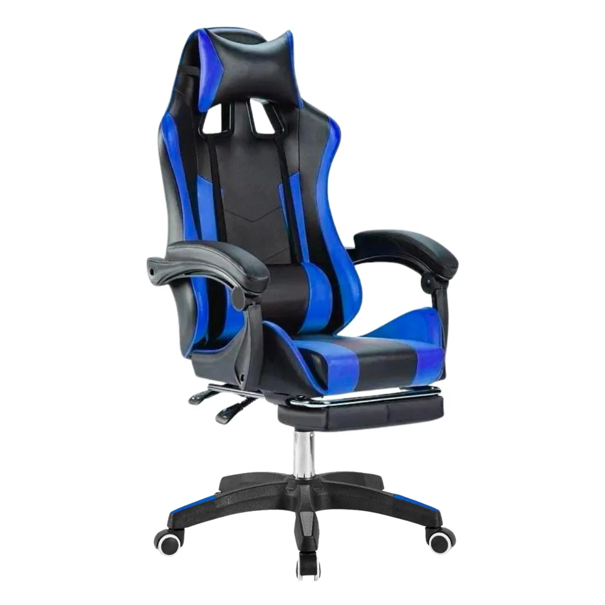 DEALIO - Silla Gamer Escritorio Oficina Ergonomica Reclinable Pc 145° Azul