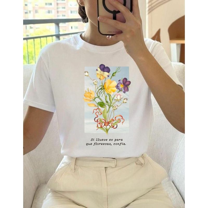 ISMI - Camiseta Feminista Cuello Redondo Manga Corta Ismi
