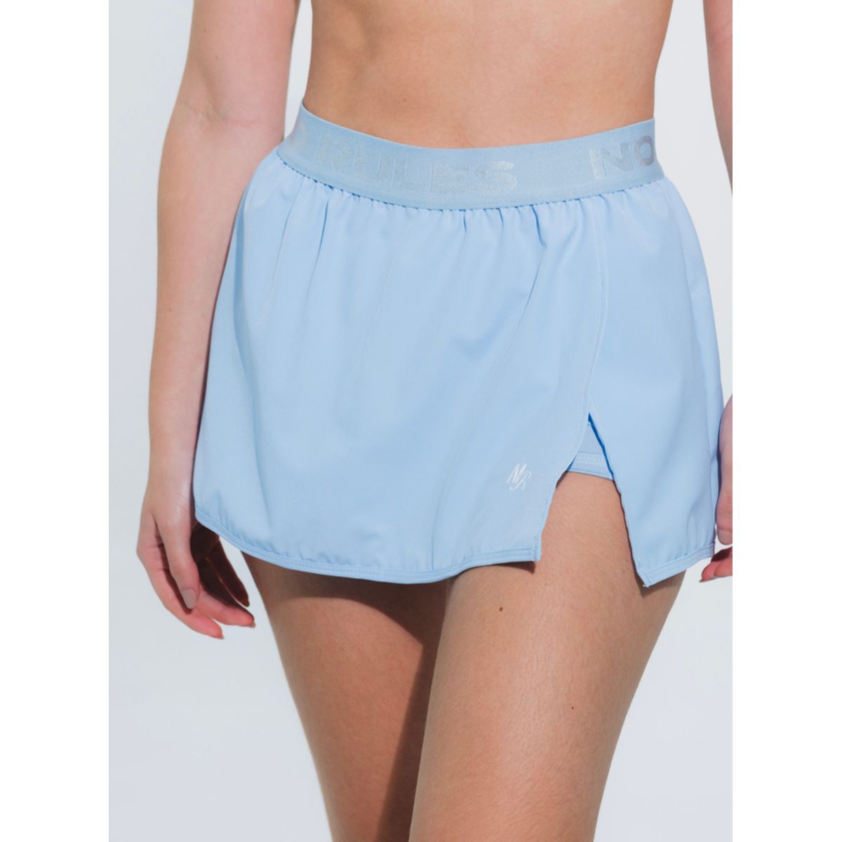 NO RULES - FALDA SHORT DEPORTIVA RALLY AZUL.