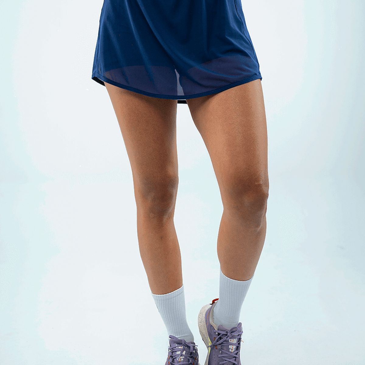 NO RULES - FALDA SHORT DEPORTIVA AZUL.