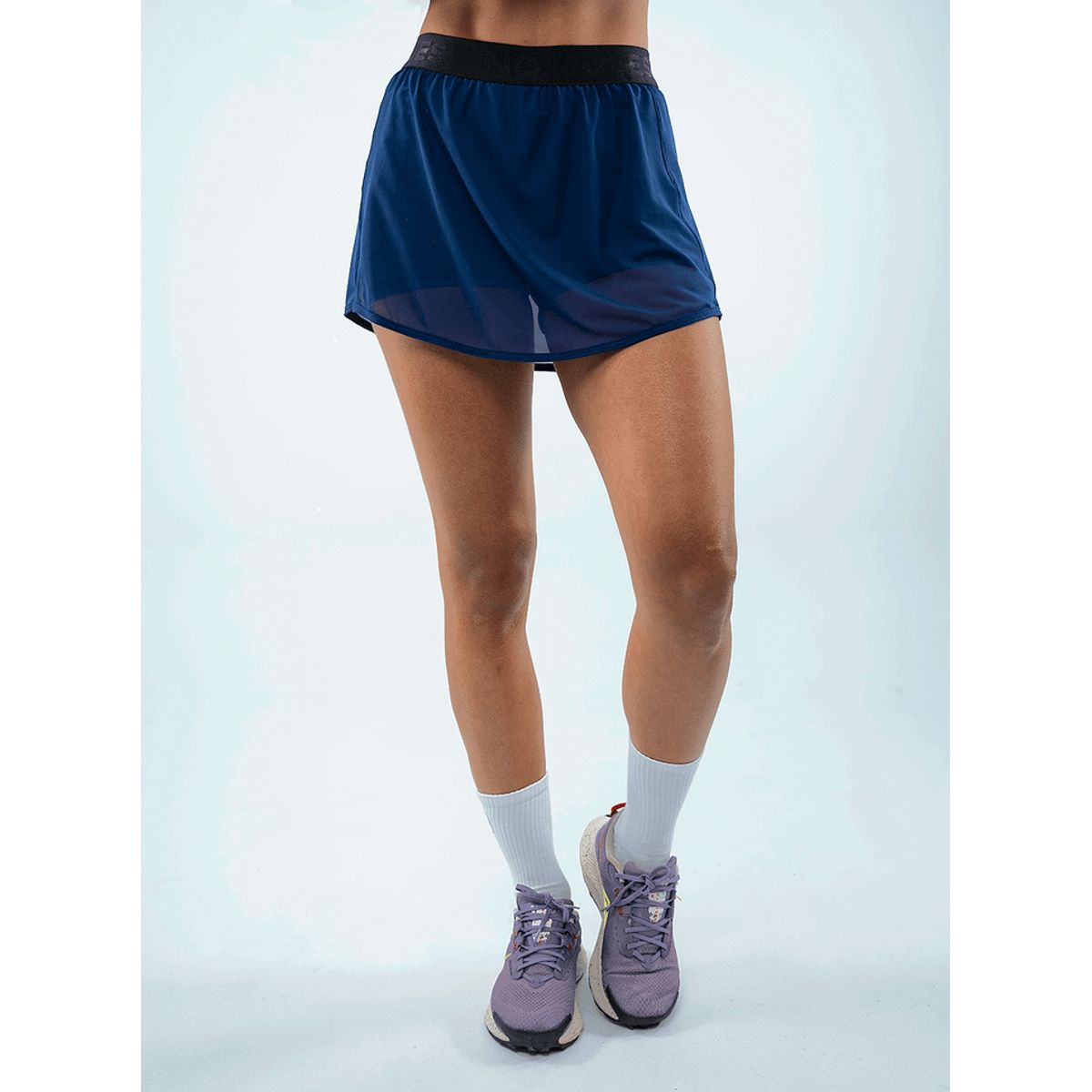 NO RULES - FALDA SHORT DEPORTIVA AZUL.
