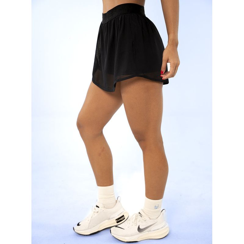NO RULES - FALDA SHORT DEPORTIVA NEGRA.