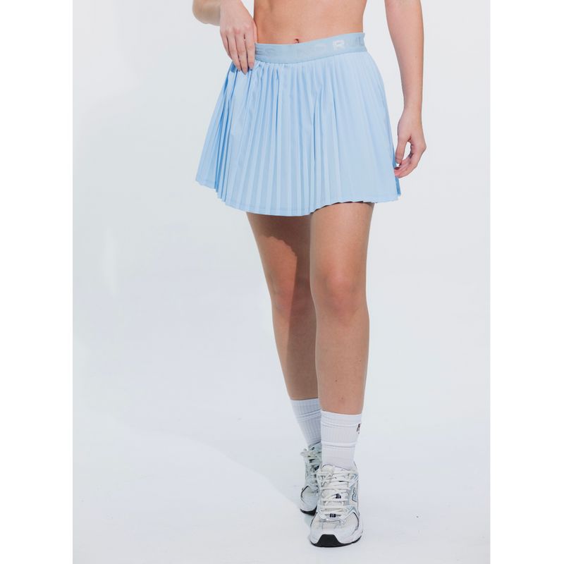 NO RULES - FALDA SHORT DEPORTIVA PLEAT AZUL.