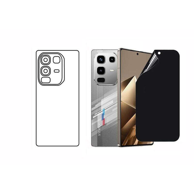 GENERICO - Protector Antiespia + Trasero en Hidrogel Para  inFinix Note 50 Pro 4G