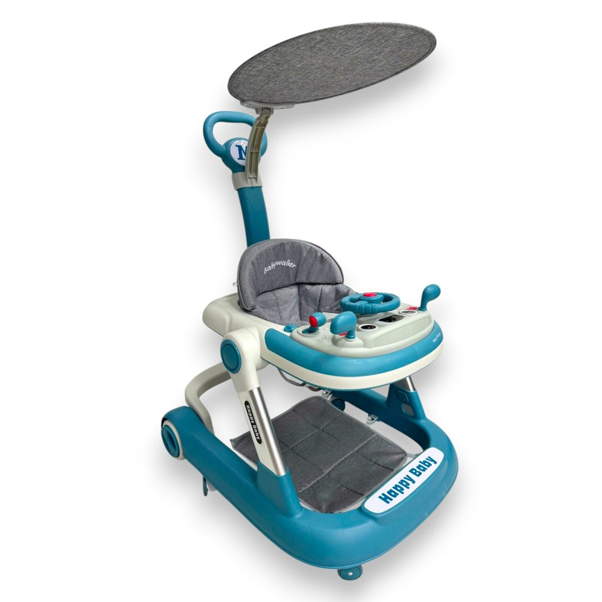 KIDSHOP - Caminador Timon Llantas Musical Tapete Y Guia Azul 343A