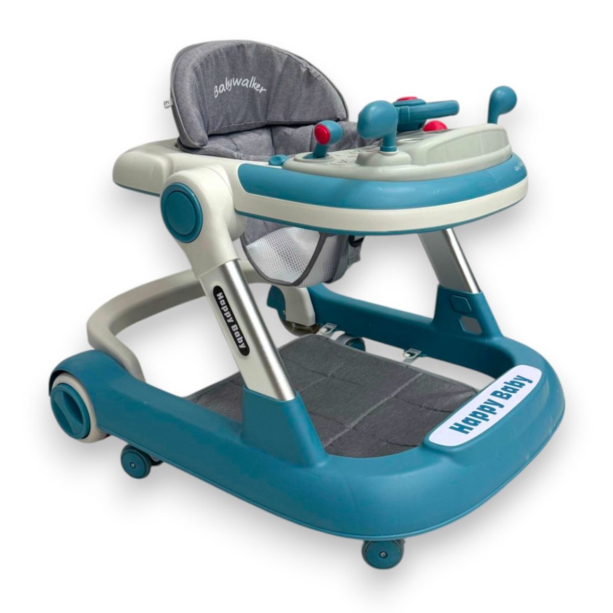 KIDSHOP - Caminador Timon Llantas Musical Tapete Y Guia Azul 343A