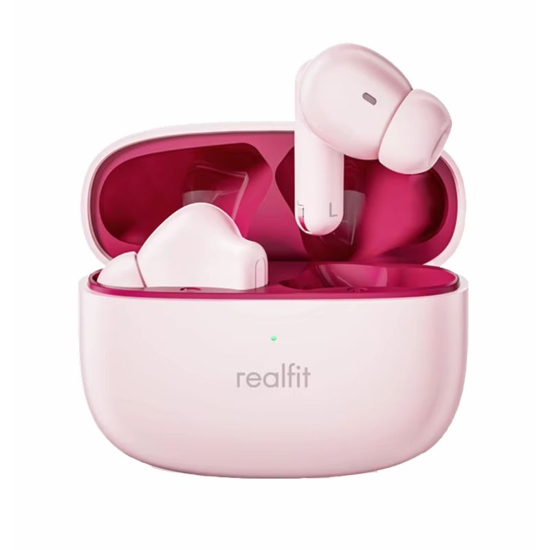 GENERICO - Audifonos Realfit F3 Rosa ANC Tu Música, Sin Límites bluetooth 5.3