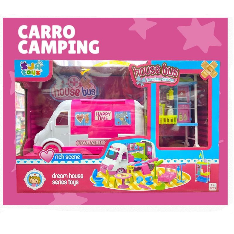 GENERICO - JUGUETE DIVERTIDO CARRO CAMPING PARA NIÑOS +3 AÑOS
