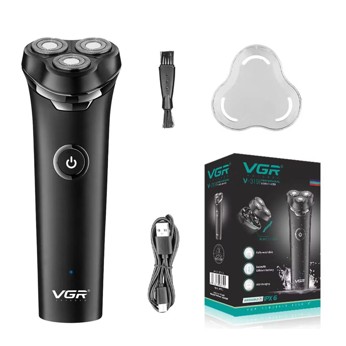 GENERICO - Maquina Afeitadora Electrica Recortadora Barba Vgr V-319