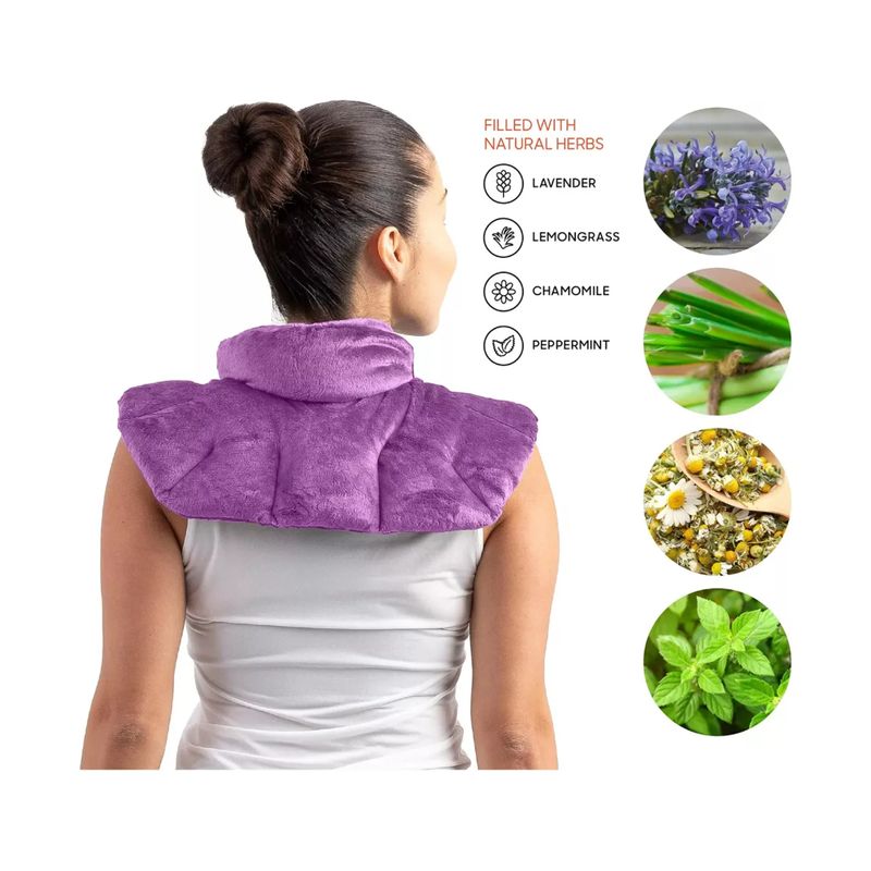 GENERICO - Almohadilla Térmica Cuello Hombros Aromaterapia Alivio Dolor