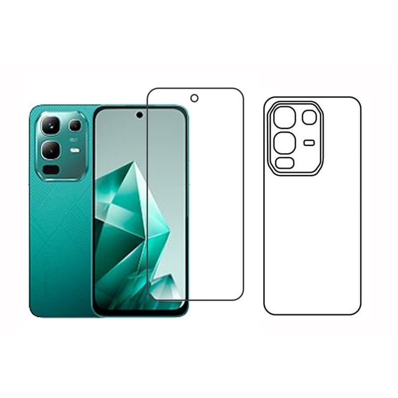 GENERICO - Protector Pantalla Y Trasero Hidrogel Para inFinix Note 50X