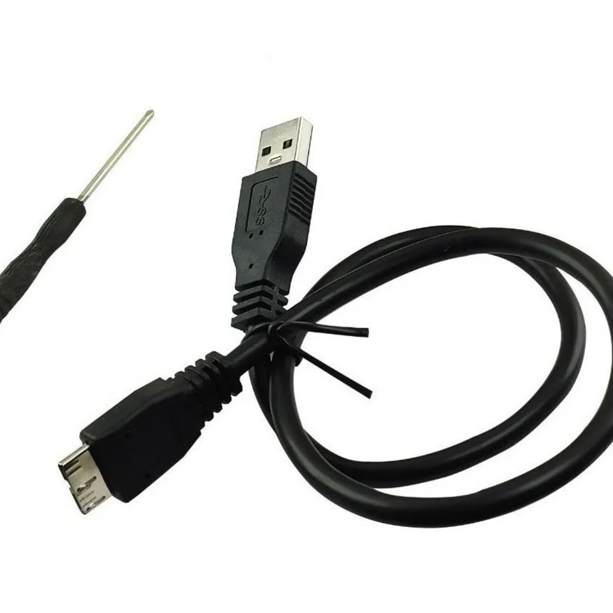 GENERICO - Caja Externa Case Disco Ssd M2 A Usb 3.0 + Cable + Atornilla Azul