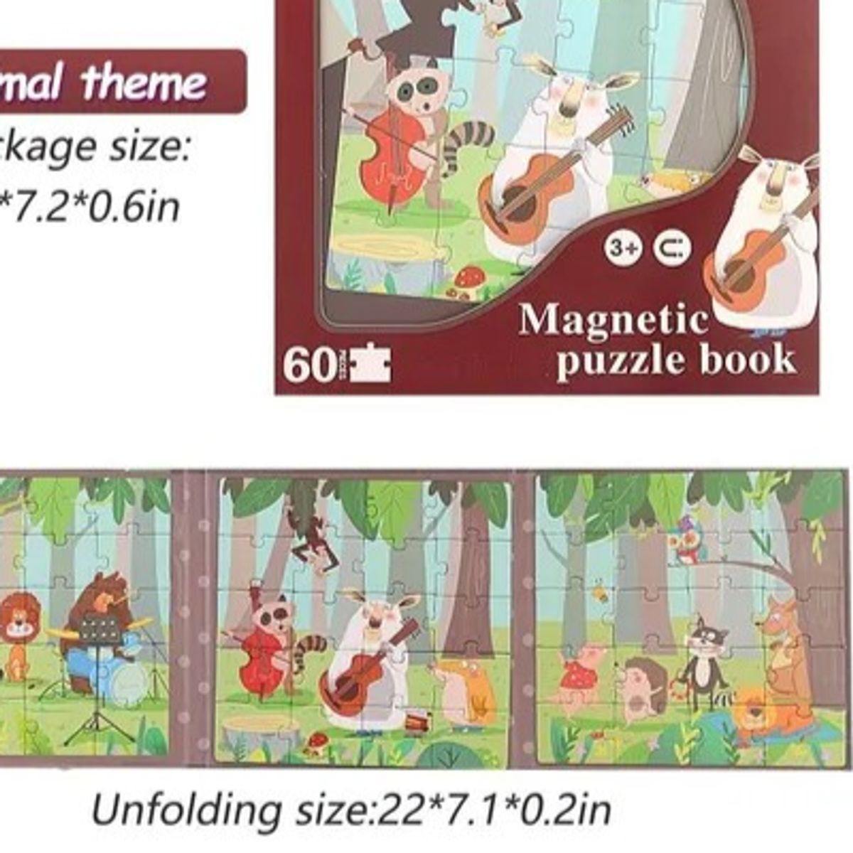 GENERICO - Rombecabezas Didactico Juguete Bebe Niños Montesori Magnetic