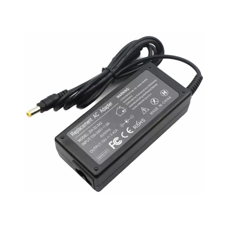 GENERICO - Cargador Acer 19v 3.42a 65w 5.5 x 1.7mm Punta Amarilla Garanti