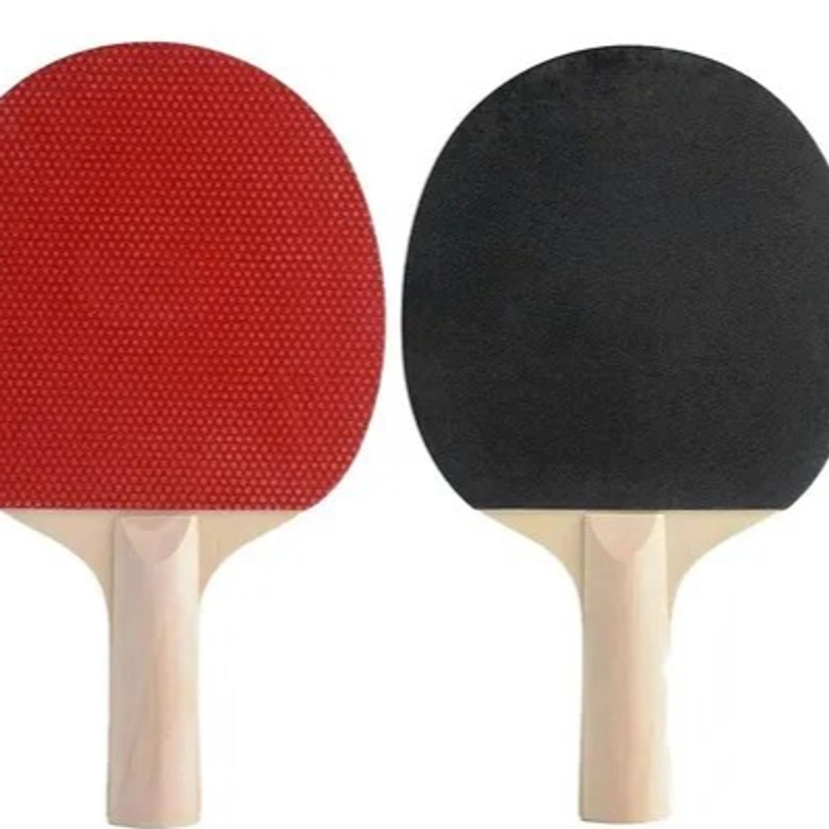 GENERICO - 2 Raquetas Ping Pong Con 15 Pinpones Combo Madera Tenis Mes