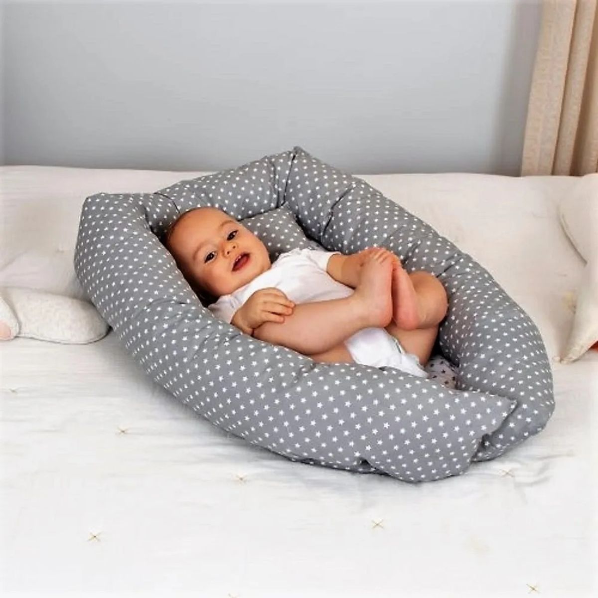 GENERICO - Cojin Cunita Nido Bebe Infantil Colchón Descanso Toral
