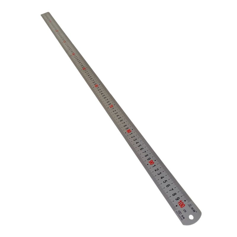 GENERICO - Regla Metalica Para Corte Marroquíneria De 100 Cm